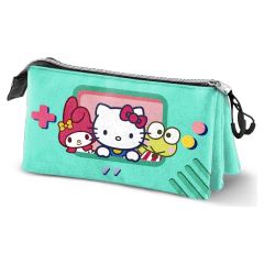 Sanrio Triple Pencil Case Hello Kitty Videogame