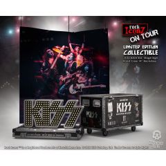 Kiss Rock Ikonz On Tour Road Case Statue + Stage Backdrop Set Alive! Tour