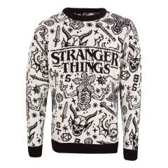 Stranger Things Sweatshirt Christmas Jumper Collage Size XL