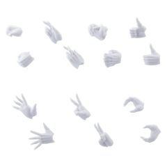 Megalomaria Unlimited Universe Model Kit Accessory Set Ex Hand Unit Female Type A WHITE Ver.