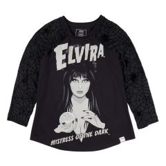 Elivira by Loungefly Tee T-Shirt Unisex Shirred Raglan Size XXL