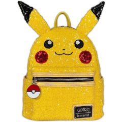 Pokémon by Loungefly Mini Backpack World 1-1 Sequin Pikachu Cosplay