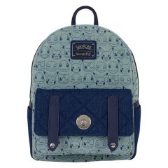 Pokemon by Loungefly Mini Backpack Faux Denim