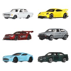 Hot Wheels Silver Series Die-Cast Vehicle 6-Pack 1/64 Euro Style