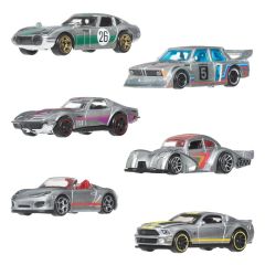 Hot Wheels Silver Series Die-Cast Vehicle 6-Pack 1/64 ZAMAC