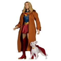Supergirl (2026) DC Theatrical Deluxe Edition Action Figure Supergirl & Krypto (Gold Label) 17 cm