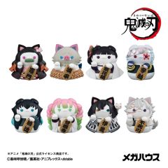 Demon Slayer: Kimetsu no Yaiba Mega Cat Project PVC Figures 8-Pack 6 cm (with gift)
