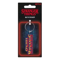 Stranger Things Rubber Keychain Retro Logo 6 cm