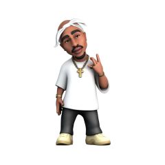 Tupac Comics Minix Figure Tupac Shakur 12 cm