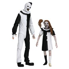 Terrifier 2 2-Pack Action Figures Ultimate Art the Clown & Little Pale Girl 18 cm
