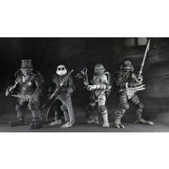 Universal Monsters x Teenage Mutant Ninja Turtles Action Figures 4-Pack Turtles Black & White 18 cm