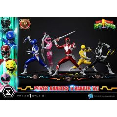 Mighty Morphin Power Rangers Premium Masterline Set of 5 Statues 1/4 Deluxe Bonus Version 62 cm