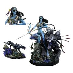 Avatar (Film) Real Elite Masterline Series Statue 1/4 Neytiri & Thanator Deluxe Bonus Version 75 cm