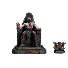 Throne Legacy God of War Series Statue 1/3 Ragnarok Master Thyself Kratos Bonus Version 67 cm