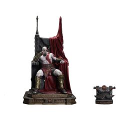 Throne Legacy God of War Series Statue 1/3 Ragnarok Young Thyself Kratos Bonus Version 91 cm