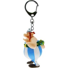Asterix Keychain Obelix with Flowers 13 cm
