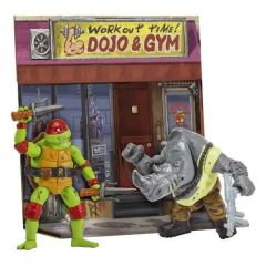 Teenage Mutant Ninja Turtles: Mutant Mayhem Battle Pack Action Figures Raphael vs. Rocksteady 11 cm