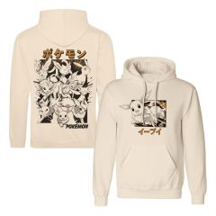 Pokémon Hooded Sweater Eevee Evolutions Katakana Size S