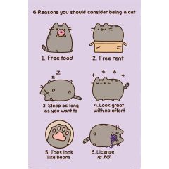 Pusheen Poster Pack Reasosn to be a Cat 61 x 91 cm (4)