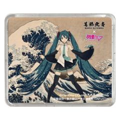Katsushika Hokusai x Hatsune Miku 3D Magnet Thirty-six Views of Mount Fuji The Great Wave off Kanagawa