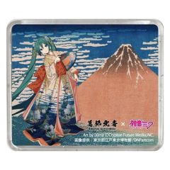 Katsushika Hokusai x Hatsune Miku 3D Magnet Thirty-six Views of Mount Fuji Fine Wind, Clear Morning