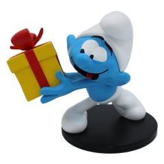 The Smurfs Statue Jokey Smurf with Gift 10 cm