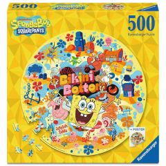 SpongeBob SquarePants Round Jigsaw Puzzle Welcome to Bikini Bottom (500 pieces)