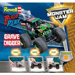 Monster Jam Revell Build & Play Kit Monster Jam Grave Digger