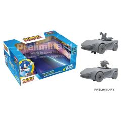 Sonic the Hedgehog Pull & Speed Pull-back car Sonic Racing CrossWorlds - Twinpack