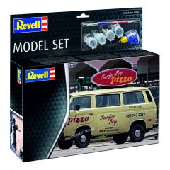 Stranger Things Model Kit Set 1/25 VW T3 Bus Surfer Boy (Aqua Color) 19 cm