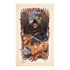 Critical Role Art Print Liam O'Brien: 10th Anniversary Art Nouveau Illustrations 46 x 28 cm - unframed
