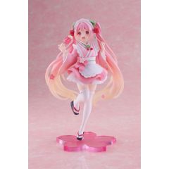 Hatsune Miku PVC Statue Newley Written Sakura Miku Japanese Cafe Ver. Reissue 18 cm
