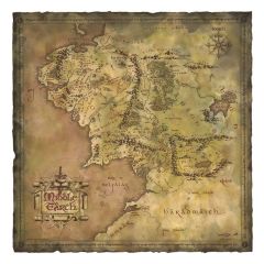Lord of the Rings Art Print Parchment Map of Middle-earth 59 x 30 cm