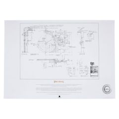 Lord of the Rings Blueprint Art Print The Grey Havens 59 x 42 cm