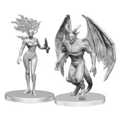 Pathfinder Deep Cuts Unpainted Miniatures Gargoyle & Shae