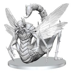 Pathfinder Deep Cuts Unpainted Miniature Derakni (Locust Demon)