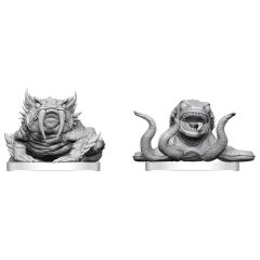Pathfinder Battles Deep Cuts Unpainted Miniature Bogwid & Slurk 13 cm