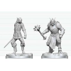 Dungeons & Dragons Nolzur's Marvelous Miniatures Unpainted Miniature Dragonborn Paladin & Dragonborn Squire 14 cm