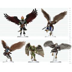 D&D Icons of the Realms Mini Figures Aarakocra Flock 20 cm