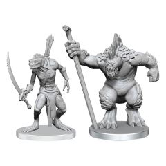 Pathfinder Deep Cuts Unpainted Miniatures Xulgath Skirmisher & Stoneliege