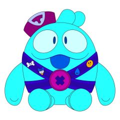 Brawl Stars Plush Figure Squeak 22 cm