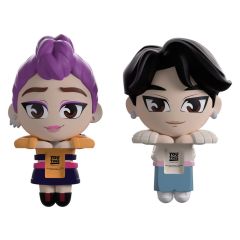 KPop Demon Hunters Vinyl Figures Jinu & Rumi Monitor Buddiez 6 cm