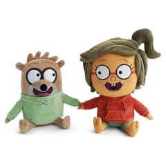 Regular Show Plush Figures 2-Pack Valentine´s Rigby & Eileen 22 cm