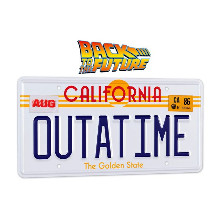 Back To The Future - License plate / kentekenplaat