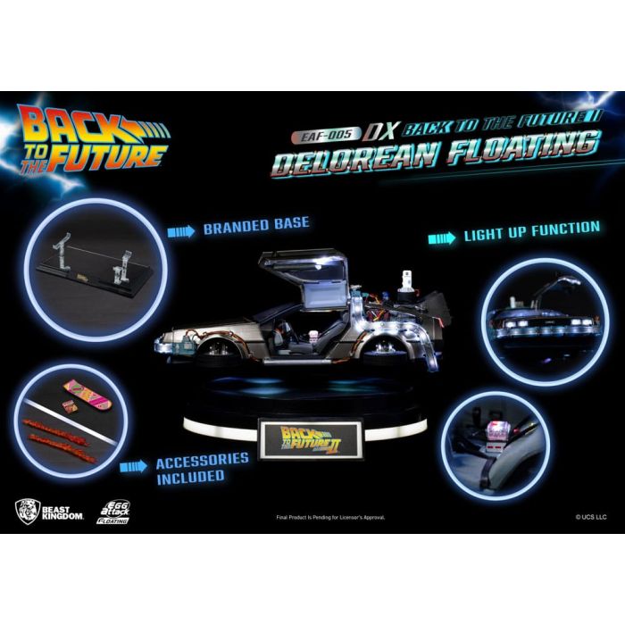 Floating DeLorean Deluxe Version - Egg Attack - Back to the Future 2