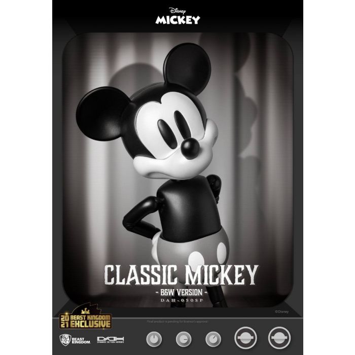 Classic Mickey Black & White Version - Beast Kingdom - 8ction Heroes