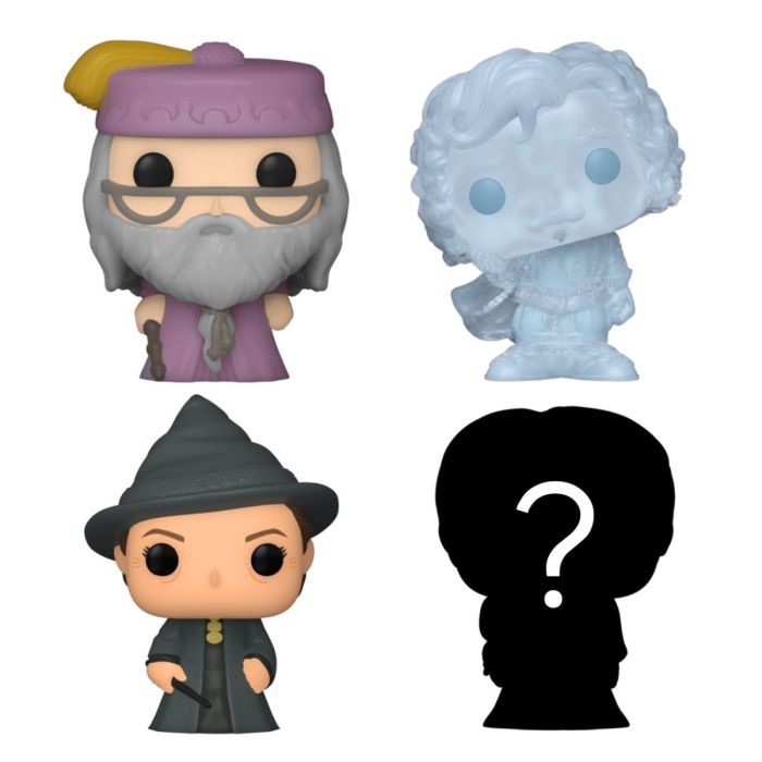 Dumbledore, Nearly Headless Nick, McGonagall and mystery chase - Funko Bitty Pop! - Harry Potter