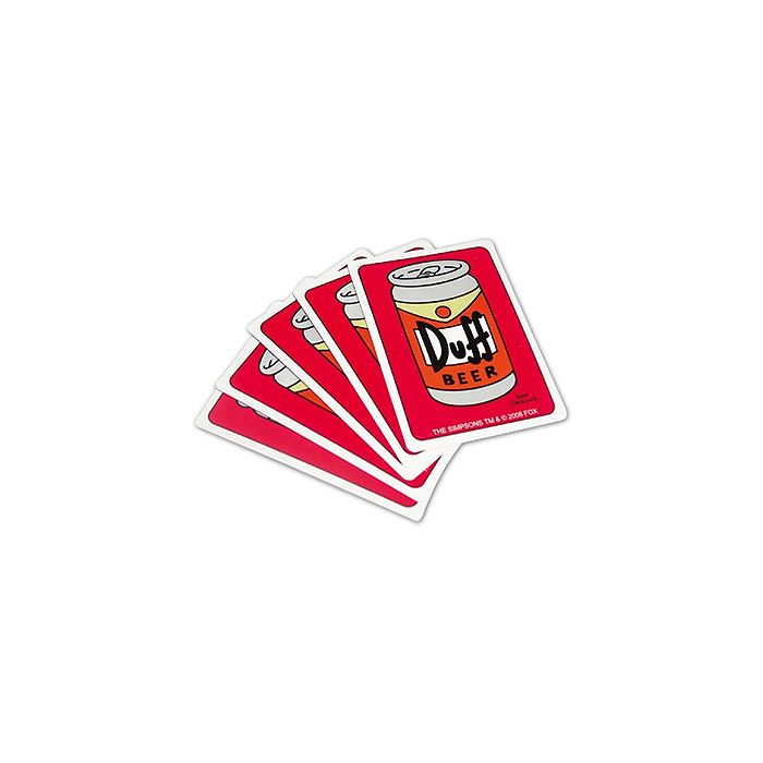 The Simpsons - Duff Beer Playing Cards