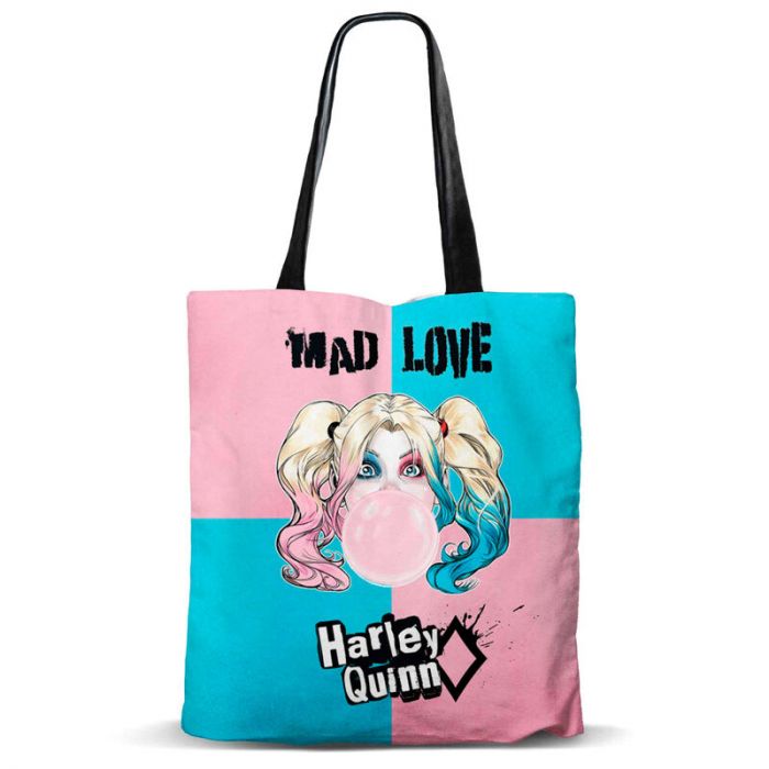 DC Comics - Harley Quinn Mad Love Shopping Bag / Stoffen tas