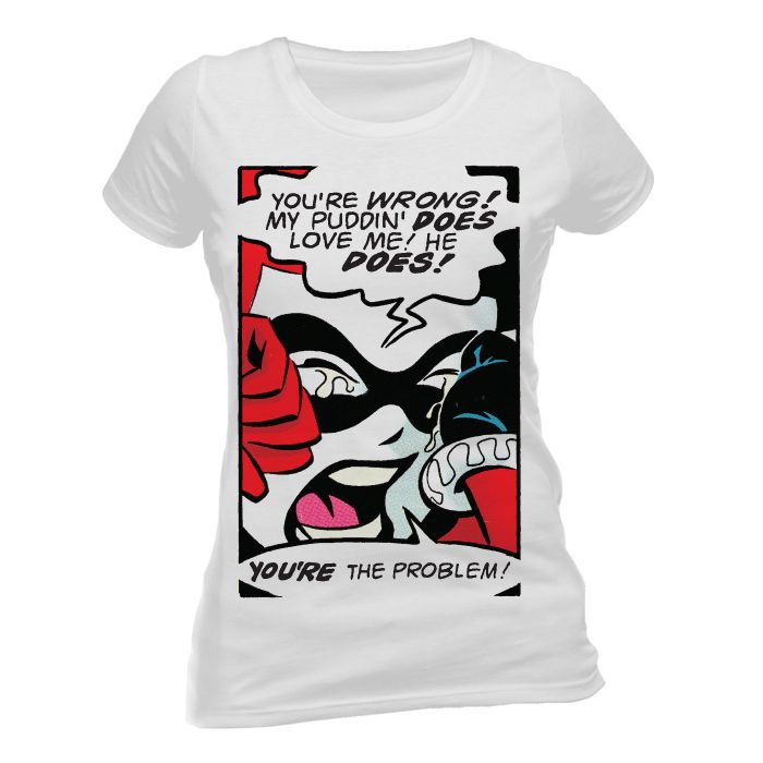 DC Comics: Harley Quinn You're The Problem Ladies T-Shirt
